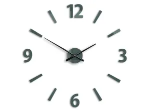 Moderné nástenné hodiny KLAUS GRAY HMCNH061-gray (nalepovacie hodiny na stenu)