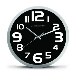 Nástenné hodiny ESPA ZUR013K, čierne 25cm