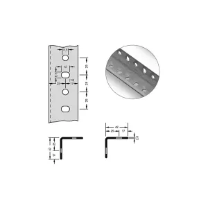 Oceľový uholníkový profil pre modulový systém hofe