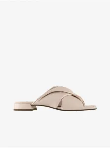 Light pink women's leather slippers Högl Cathryn - Ladies