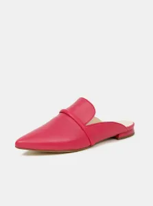 Pink Women's Leather Slippers Högl - Ladies