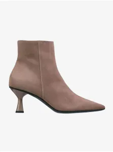 Women's brown suede ankle boots Högl Charlene - Women #8584630