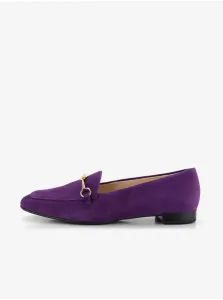 Women's purple suede loafers Högl Close - Women's #8584326