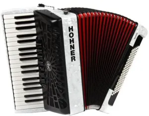 Hohner Bravo III 96 Biela Klávesový akordeón #5233501