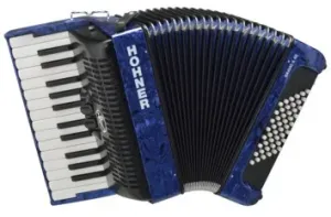 Hohner Bravo II 48 Dark Blue Klávesový akordeón_x000D_