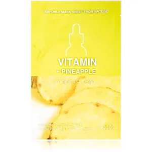 Holika Holika Ampoule Mask Sheet From Nature Vitamin C + Pineapple plátenná maska s energizujúcim účinkom 1 ks