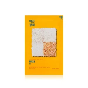 Holika Holika Pure Essence Rice plátenná maska pre rozjasnenie a vitalitu pleti 23 ml