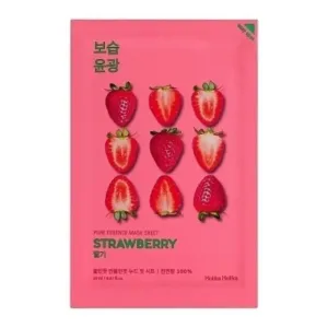 Holika Holika Osviežujúca plátenná maska s výťažkami z jahôd Strawberry (Pure Essence Mask Sheet) 20 ml