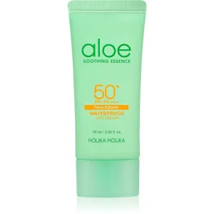 Holika Holika Vodeodolný opaľovací gél Aloe SPF 50+ (Waterproof Sun Cream) 70 ml
