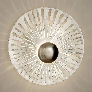 Nástenné LED svietidlo Pietro, okrúhle, strieborné #4696607