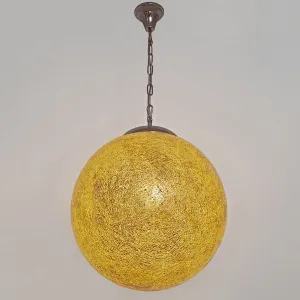 Závesná lampa Narziso, jantár