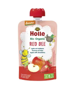 Holle Bio pyré - Red Bee- Jablko s jahodami 100 g