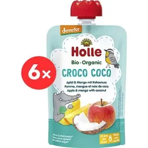HOLLE Croco Coco BIO jablko mango kokos 6× 100 g