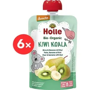 HOLLE Kiwi Koala BIO hruška banán kivi 6× 100 g