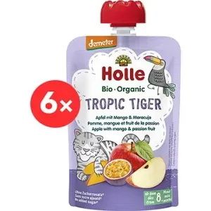 HOLLE Tropic Tiger BIO jablko mango a marakuja 6× 100 g