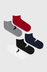 Ponožky Hollister Co. 5-pak pánske, červená farba