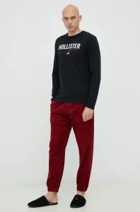 Pyžamo Hollister Co. pánska, červená farba, vzorovaná #4242126