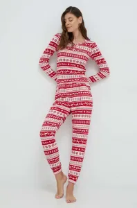 Pyžamo Hollister Co. dámska, červená farba, #7870296
