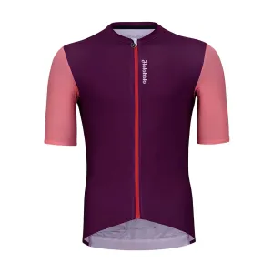 HOLOKOLO Cyklistický dres s krátkym rukávom - ENJOYABLE ELITE - ružová/fialová