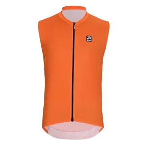HOLOKOLO Cyklistický dres bez rukávov - AIRFLOW - oranžová