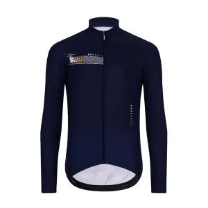 HOLOKOLO Cyklistický dres s dlhým rukávom zimný - VIBES WINTER - modrá