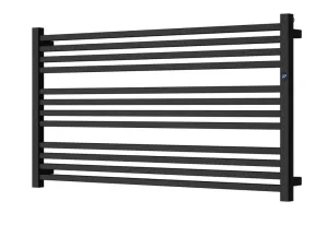 HOPA - Kúpeľňový radiátor STICK LEVEL - Farba radiátora - C31 čierna matná, Rozmer radiátora - 1000 × 555 mm, výkon 554 W, Typ pripojenia - Klasické (spodné) RADSTIL106031 #6781928