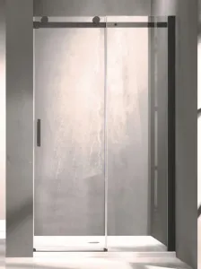 HOPA - Sprchové dvere Belvere BLACK - Farba rámu zásteny - Hliník čierny, Rozmer A - 100, Smer zatváranie - Univerzálny Ľavé / Pravé, Výplň - Číre bezpečnostné sklo - 8 mm BCBELV10BC