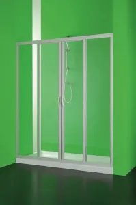 HOPA - Sprchové dvere MAESTRO CENTRALE - Farba rámu zásteny - Plast biely, Rozmer A - 130, Smer zatváranie - Univerzálny Ľavé / Pravé, Výplň - Polystyrol 2,2 mm (acrilico), Výška - 185 BSMAC13P