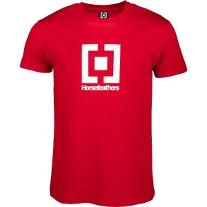 Horsefeathers BASE T-SHIRT Pánske tričko, červená, veľkosť M