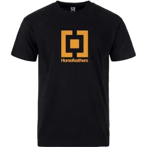 Horsefeathers BASE T-SHIRT Pánske tričko, čierna, veľkosť #5695654