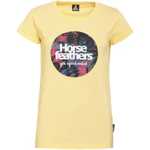 Horsefeathers ODILE TOP Dámske tričko, žltá, veľkosť #5711429