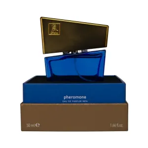 Parfém HOT Shiatsu Fragrance dark blue s feromónmi pre mužov 50 ml