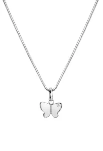 Hot Diamonds Pôvabný strieborný náhrdelník s motýlikom Flutter DP911 (retiazka, prívesok)
