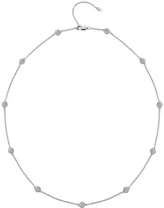 Hot Diamonds Luxusný strieborný náhrdelník s topaz a pravým diamantom Willow DN130