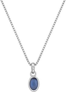 Hot Diamonds Strieborný náhrdelník pre narodené v septembri Birthstone DP762