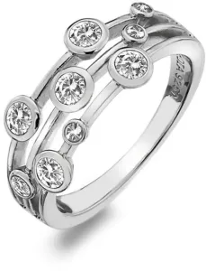 Hot Diamonds Luxusný strieborný prsteň s topaz a diamantom Willow DR207 58 mm