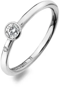 Hot Diamonds Luxusný strieborný prsteň s topazom a diamantom Willow DR206 52 mm