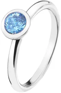 Hot Diamonds Strieborný prsteň Emozioni scintilla Blue Peace ER022 56 mm