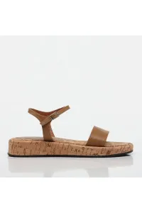 Hotiç Women's Flat Sandals From Genuine Leather