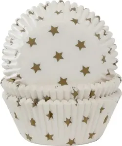 Papierové košíčky na muffiny a hviezdičky na cupcakes - 50 ks - House of Marie