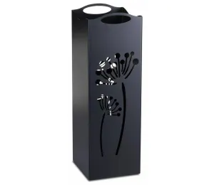 HowHomely Kovový stojan na dáždniky INDUSTRIAL 60x21 cm čierna #7205213