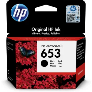HP 3YM75AE - originálna cartridge HP 653, čierna, 6ml