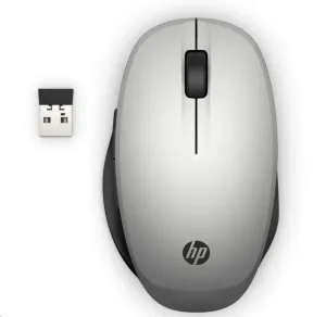 HP Dual Mode Silver Mouse 300 - bluetooth myš, pripojenie k dvom PC zároveň