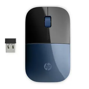 HP Myš Z3700 lumiere blue, 1200DPI, 2.4 [GHz], optický, 3tl., bezdrôtová, modrá, 1 ks AA
