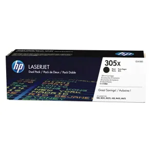 HP originál toner CE410XD, black, 4000 (2x4000)str., HP 305X, HP Color LaserJet Pro M375NW, Pro M475DN, dual pack, O