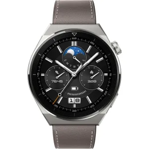 Huawei Huawei Watch GT 3 Pro 46mm s titanovým tělem a šedým sportovním řemínkem