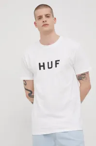 Bavlnené tričko HUF biela farba, s potlačou #238405