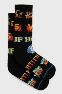 Ponožky HUF pánske, čierna farba #171841