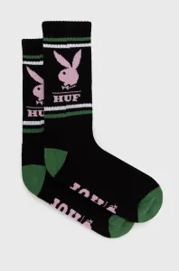 Ponožky HUF pánske, čierna farba #197363