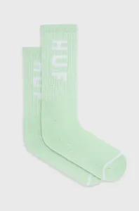 Ponožky HUF pánske, zelená farba #233142